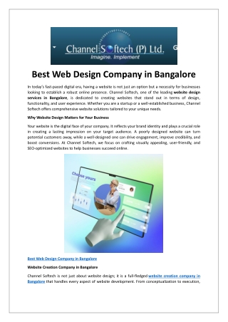 Best Web Design Company in Bangalore