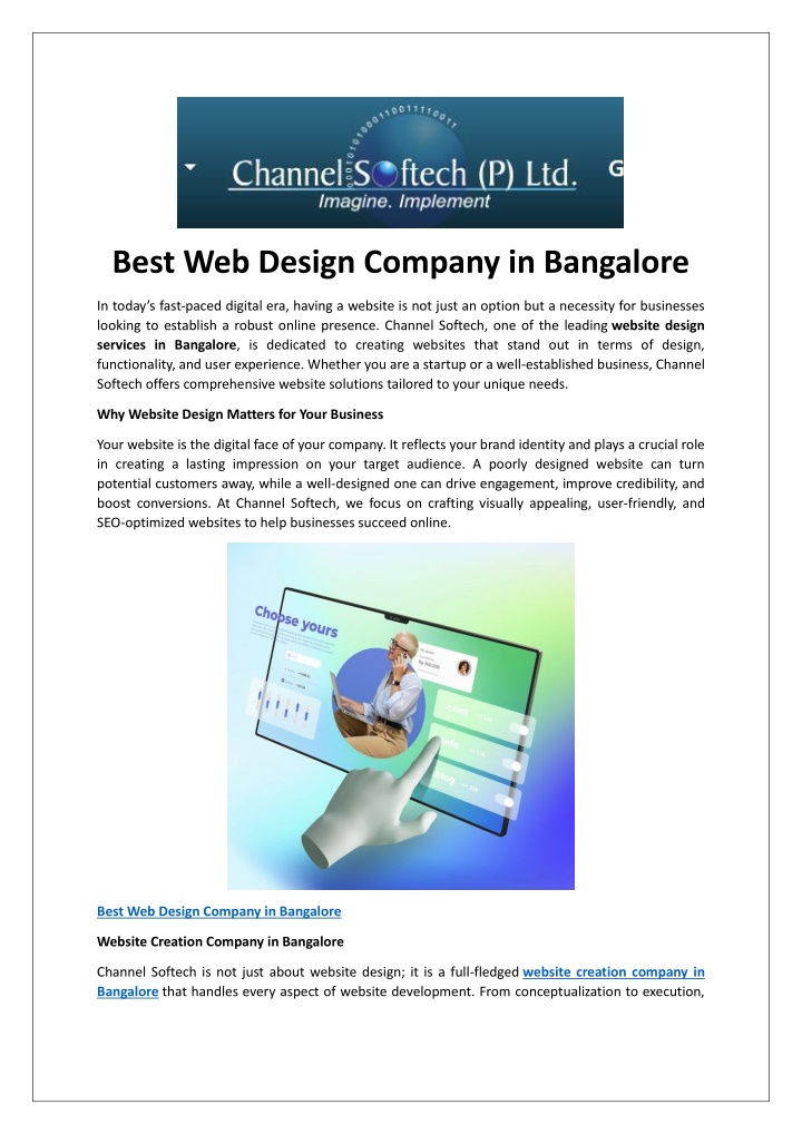 best web design company in bangalore