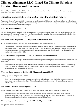 climate alignment llc lined up climate solutions