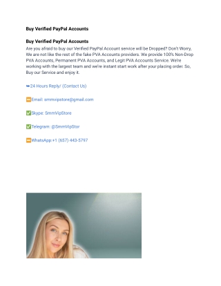 Buy Verified PayPal Accounts