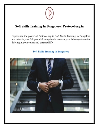 soft skills training in bangalore protocol org in