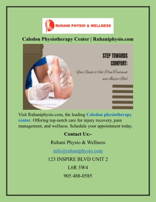 caledon physiotherapy center ruhaniphysio com