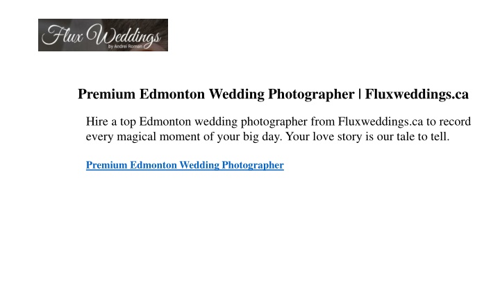 premium edmonton wedding photographer