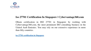 iso 27701 certification in singapore