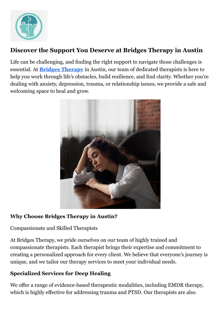 discover the support you deserve at bridges