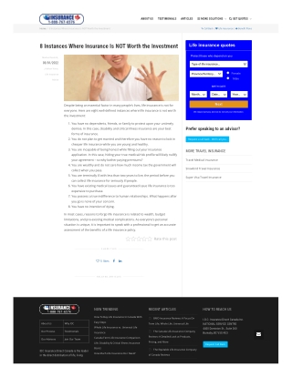 Insurance Reality Guide - IDC Alert