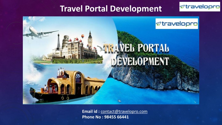 travel portal development