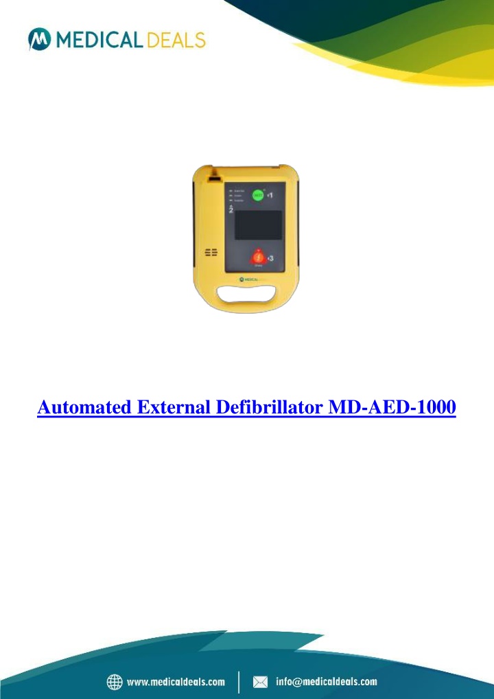 automated external defibrillator md aed 1000