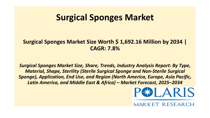 surgical sponges market