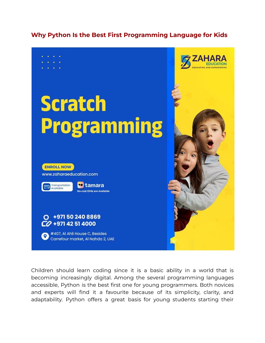 PPT - Why Python Is the Best First Programming Language for Kids ...