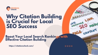 Why Citation Building is Essential for Local SEO: Boost Your Local Rankings