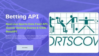 Best Live Sports Data Feed API, Soccer Betting Scores & Odds - BetsAPI