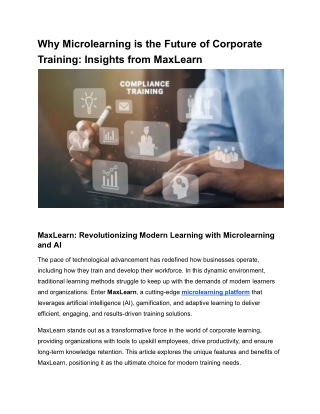 why microlearning is the future of corporate