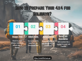 How to Prepare Your 4x4 for Holidays?