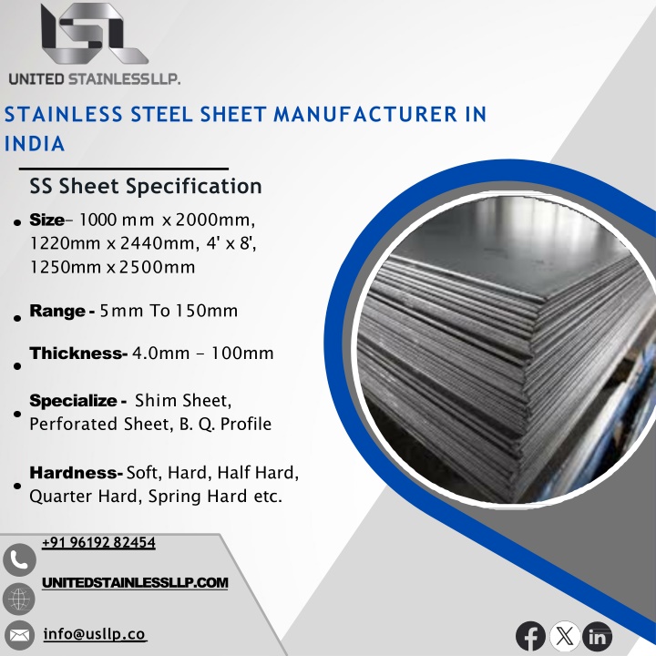 stainless steel sheet manufacturer in india