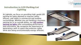 Energy-Efficient Outdoor LED Parking Lights