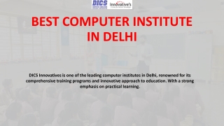 BEST COMPUTER INSTITUTE IN DELHI