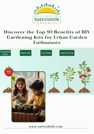 Discover the Top 10 Benefits of DIY Gardening Kits for Urban Garden Enthusiasts