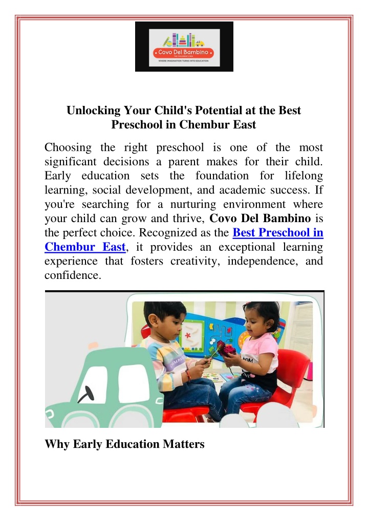 unlocking your child s potential at the best