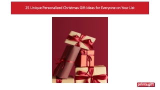 25 Unique Personalized Christmas Gift Ideas for Everyone on Your List