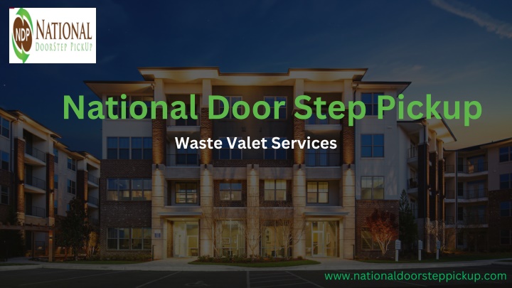 national door step pickup waste valet services