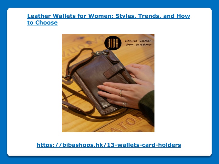 leather wallets for women styles trends