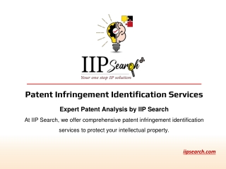 patent infringement identification services