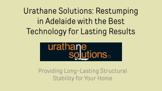 Restumping Adelaide