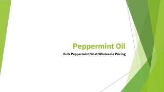 Peppermint Oil