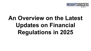an overview on the latest updates on financial
