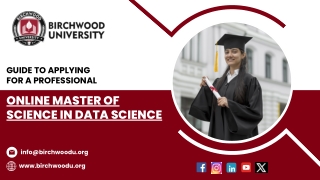 Guide to Applying for a Professional Online Master of Science in Data Science