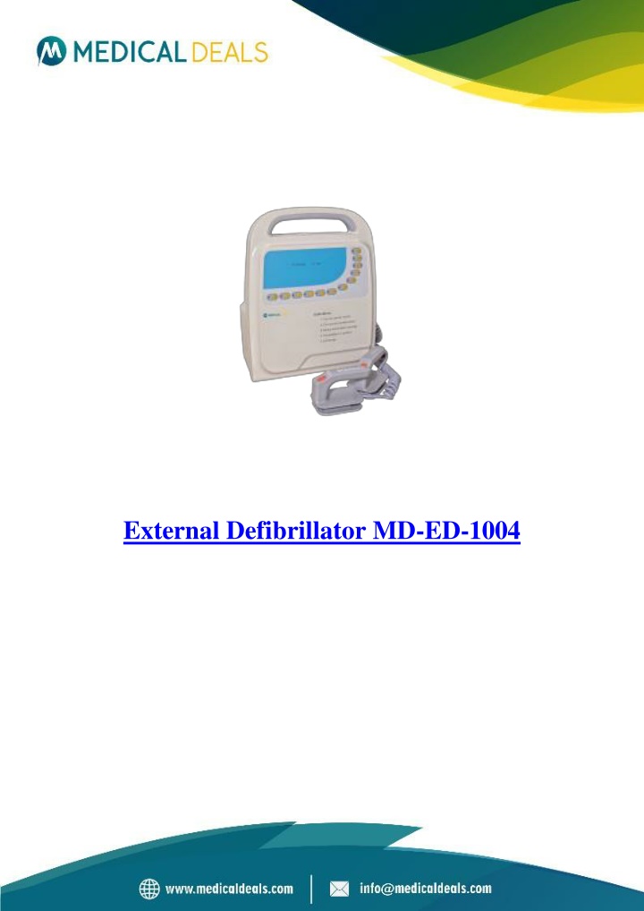 external defibrillator md ed 1004