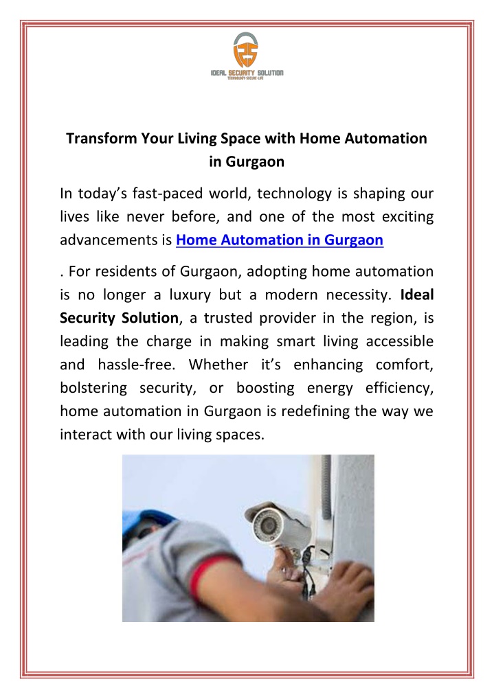 transform your living space with home automation