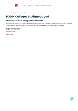 PGDM Admission in Ahmedabad