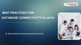 Best Practices for Database Connectivity in Java