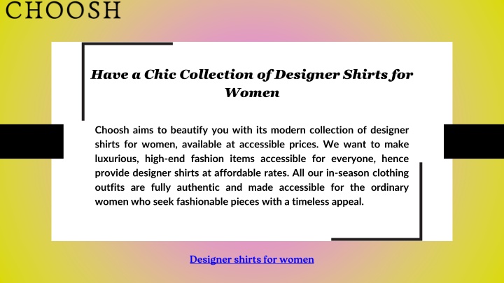 have a chic collection of designer shirts