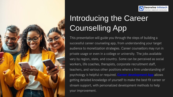 introducing the career counselling app