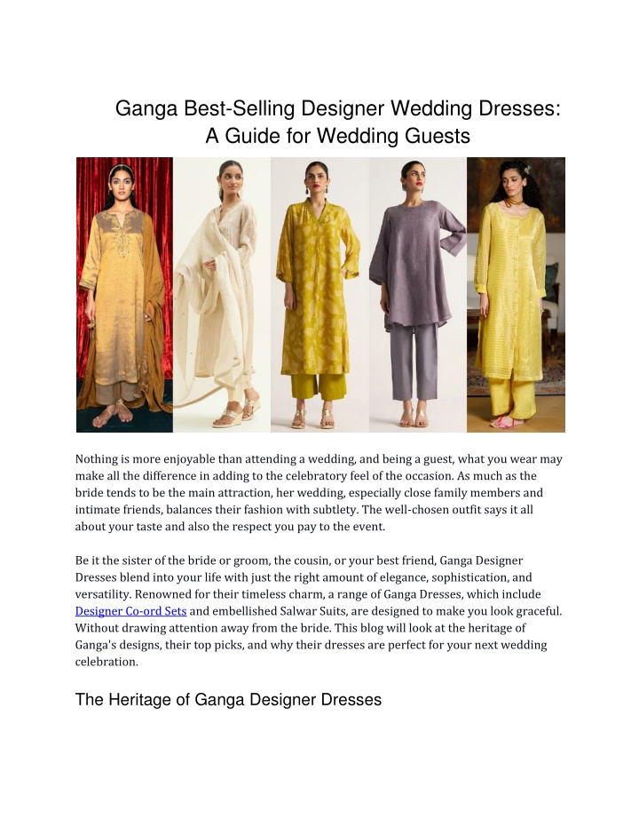 ganga best selling designer wedding dresses