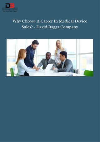 Discover Exciting Opportunities In Best Medical Device Sales Jobs
