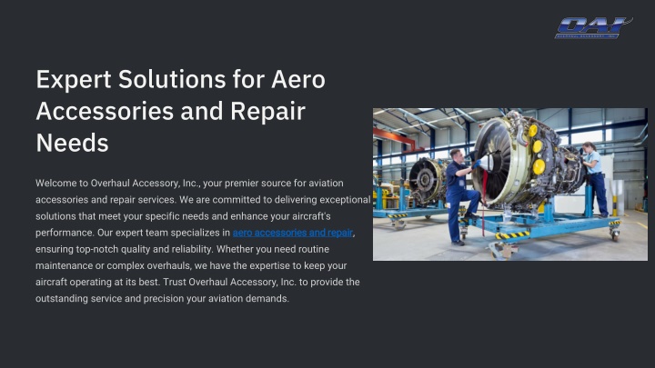 expert solutions for aero accessories and repair