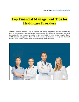 Top Financial Management Tips for Healthcare Providers