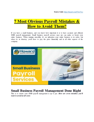 7 Most Obvious Payroll Mistakes & How to Avoid Them?