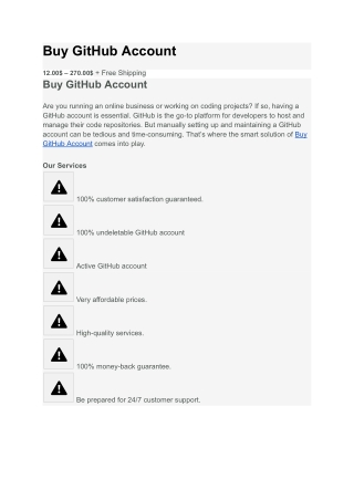buy github account