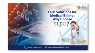 CRM Solutions for Medical Billing Why Choose Zoho