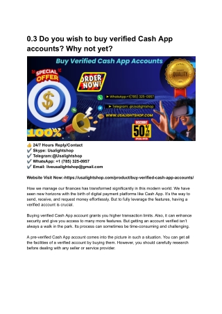 0.3 Do you wish to buy verified Cash App accounts_ Why not yet_