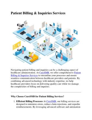 patient billing inquiries services