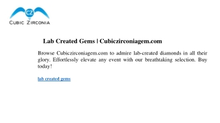 lab created gems cubiczirconiagem com