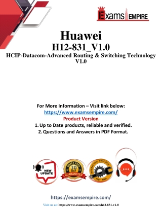 H12-831_V1.0 Questions and Answers pdf dumps