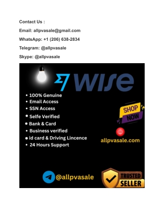 Top 03 Sites to Buy Verified Wise Account In Complete Guide