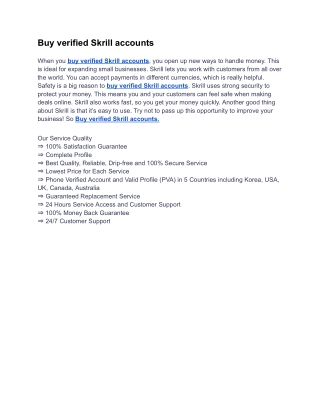 How to Safely Buy Verified Skrill Accounts Online
